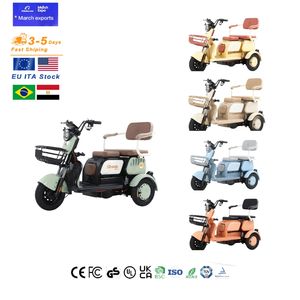 Nouveau tricycle électrique X6 avec siège enfant pliable, moteur 800W, phare et feu arrière LED, différentiel de rickshaw électrique - Product Image 6