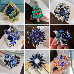 Broches de esmalte de cristal Barroco europeo y americano transfronterizo, ropa y accesorios de mujer, joyería de alta gama de nicho en - Product Image 3
