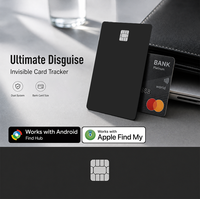 Carte de localisation Apple Find My et Google Find My, étanche IP68, recharge sans fil, format carte de crédit, pour bagages, passeports et objets de valeur