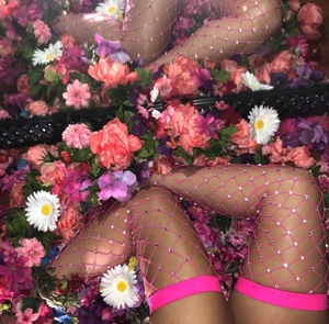 2025 נשים קריסטל rhinestone רשת דייגים גרביונים אופנה גרביונים אופנה clubwear נשים אלסטי נשים - Product Image 6