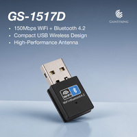 Adaptor Jaringan USB Compact Home RTL8723DU Chip 150Mbps 2.4G WiFi BLE 4.2 untuk Laptop dan Desktop Windows 11