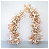 Arche de fleurs artificielles en soie violette pour décoration de scène, événements, jardin, extérieur, mariage, fête, maison, style moderne, livraison rapide