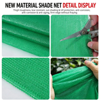 Robuust zwart HDPE warp gebreid UV-bestendig 30%-90% schaduwnet voor landbouw, kas, groenten, bloemen en planten.