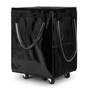 Factory Direct Sales Best Selling Foldable Portable Geometric Shopping Trolley <b>Bag</b> <b>Wheels</b> 600D Oxford Cloth Polyester Zipper - Product Image 1