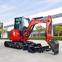 Mini-excavatrice sur chenilles 3,5 tonnes, moteur EPA EURO 5, pour usage agricole et domestique, prix compétitif