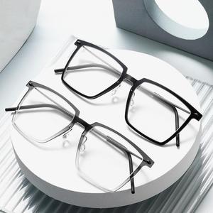 Maike L Ultra-Light 6g Nano-Nylon Ultra-Thin Full-Rim Slotted Asian Eyeglass Frame Business-Grade AC Lens Unisex Same Model <strong>Lind</strong> - Product Image 4
