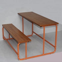 Tables d'étudiant banc en bois bon prix chaise d'université et table meubles pour les écoles