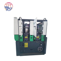 Machine à raboter et à poncer le bois à double face à large bande pour la production de contreplaqué, haute précision, 77 kW avec moteur et PLC