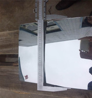 R1200/R320 2mm 230*300mm 305*407mm clear Float Glass Aluminum Chrome Coated Convex Mirror Glass