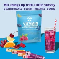 Formule nutritionnelle vitaminée de marque propre, poudre d'électrolytes, favorise la réhydratation et le soutien à la récupération
