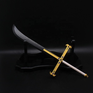 Animation Cosplay Mihawk Sword Prop Toy Japanese character metal mini katana sword 30CM from China Manufacturer - Product Image 6