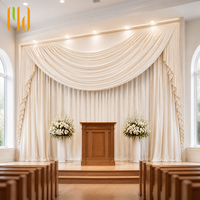 Rideaux de scène de luxe en velours pour mariage, ignifuges et insonorisants