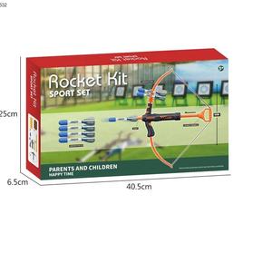 Outdoor Toy Foam Bow Arrow Archery Set Shoots Over 120 <span class=keywords><strong>Feet</strong></span> Foam Darts Alvos Bow and Arrow Set for Kids - Product Image 5