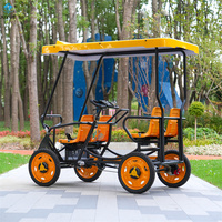 Produit de loisirs touristiques pour parc extérieur Double Quad Bike Famille Vélo touristique 4 personnes Vélo Vélo à assistance électrique