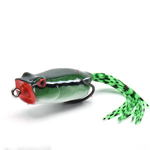 Lutac เหยื่อ<span class=keywords><strong>กบ</strong></span>ลอยน้ำได้แบบนิ่มตะขอเกี่ยวแบบคู่ขนาด52มม./10ก. ตะขอเหล็กคาร์บอนแบบ3D <span class=keywords><strong>น้ำ</strong></span>หนักเบา - Product Image 2