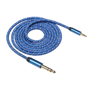 <span class=keywords><strong>Cable</strong></span> <span class=keywords><strong>auxiliar</strong></span> de Audio Coaxial de 2m TRS 6,35mm macho 3,5mm AUX macho Jack para proyector Cámara micrófono coche altavoz ordenador PVC - Product Image 5