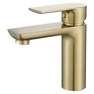 Best Selling Hot Sales Solid Brass Chrome Color Lavatory Basin Hot And Cold Water Faucet Tap