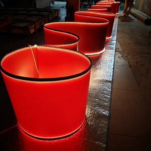 Lampadario a LED in acrilico personalizzato, grande lampada a sospensione decorativa per gallerie e hall - Product Image 6