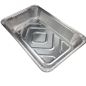 BBQ khách sạn Takeaway sử dụng 13*21 "525*325*78mm 9700ml kích thước đầy đủ sâu Deli Pan dùng một lần nhôm thực phẩm container với lá Nắp - Product Image 4