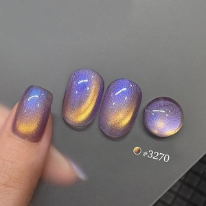 Glitter Cat Eye <b>Gel</b> <b>Nail</b> Polish Kit 6 Colors Colorful Holographic <b>Nail</b> Polish <b>Set</b> UV Cure <b>Gel</b> for DIY Manicure at Home - Product Image 2