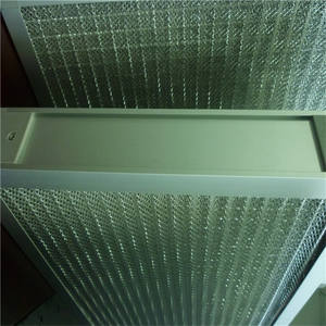ตัวกรองอากาศแบบคลื่นตาข่ายอลูมิเนียมลูกฟูกตัวกรองโลหะสแตนเลสแผ่นกรองแบบซักได้ - Product Image 4