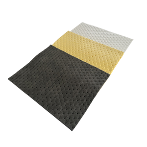 Tampons absorbants pour déversements chimiques 40 cm * 50 cm * 3 mm, tapis absorbant pour matières dangereuses, fuite de produits dangereux - Product Image 4