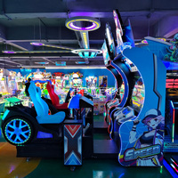Simulateur de course automobile LED néon à double écran pour 2 joueurs, directement de l'usine, pour centre de jeux