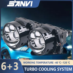 Sanvi <span class=keywords><strong>S17pro</strong></span> Faro Delantero con Lente de Proyección Bi-LED de 3 Pulgadas, Luz Alta de 61w, 5500k 6000k, Instalación sin Pérdidas - Product Image 4