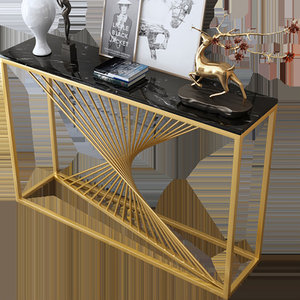 <span class=keywords><strong>Tavolo</strong></span> Console per Ingresso e Corridoio in Stile <span class=keywords><strong>Barocco</strong></span> Vintage Moderno con Piano in Legno e Vano Portaoggetti, Nuovo Design, MOQ 200 - Product Image 4