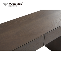 Bureau en MDF gris de petite taille, durable et de haute qualité, avec tiroir et rangement pour la salle d'étude des enfants