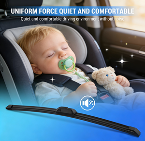 <span class=keywords><strong>Precio</strong></span> de fábrica: Escobilla limpiaparabrisas universal suave sin marco en forma de U para limpieza de ventanas de coche, escobillas limpiaparabrisas delanteras sin marco - Product Image 3