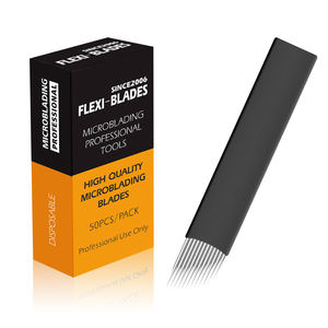 Microblading kaşları dövme kaş kalem çatal ucu için Microblade iğne kalıcı özelliği ile manuel dövme - Product Image 1