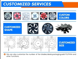 Highspeed AC <span class=keywords><strong>DC</strong></span> 30 40 50 60 70 80 90 120 mét mini làm mát không thấm nước im lặng Quạt hướng trục thích hợp cho máy cắt laser - Product Image 2