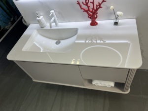 Gabinete de Baño de Madera de Roble Gris Milán de 100 cm con Espejo Antivaho e Iluminación LED - Product Image 2