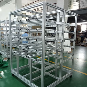 Industrial Aluminum Alloy Stair Tread System Platform With Handrails For Workshop Warehouse Racking Access - Product Image 2