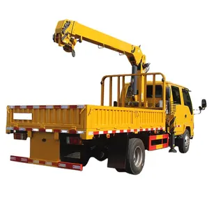 Заводская цена Isuzu 4x2, подъемный кран, высота 6,8 м, телескопический кран, установленный грузовик, 120-150hp, мини-грузовик, установленный cran
