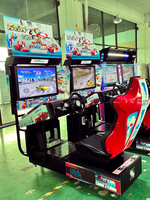 Máquina de Juego Arcade Comercial de Carreras de Latón, Simulador de Conducción Operado con Monedas con Asiento Dinámico para Centro de Juegos