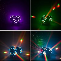 Prix usine 3 bras faisceau tête mobile LED lumières 18*12W RGBW Rotation infinie Laser Disco DJ éclairage de scène
