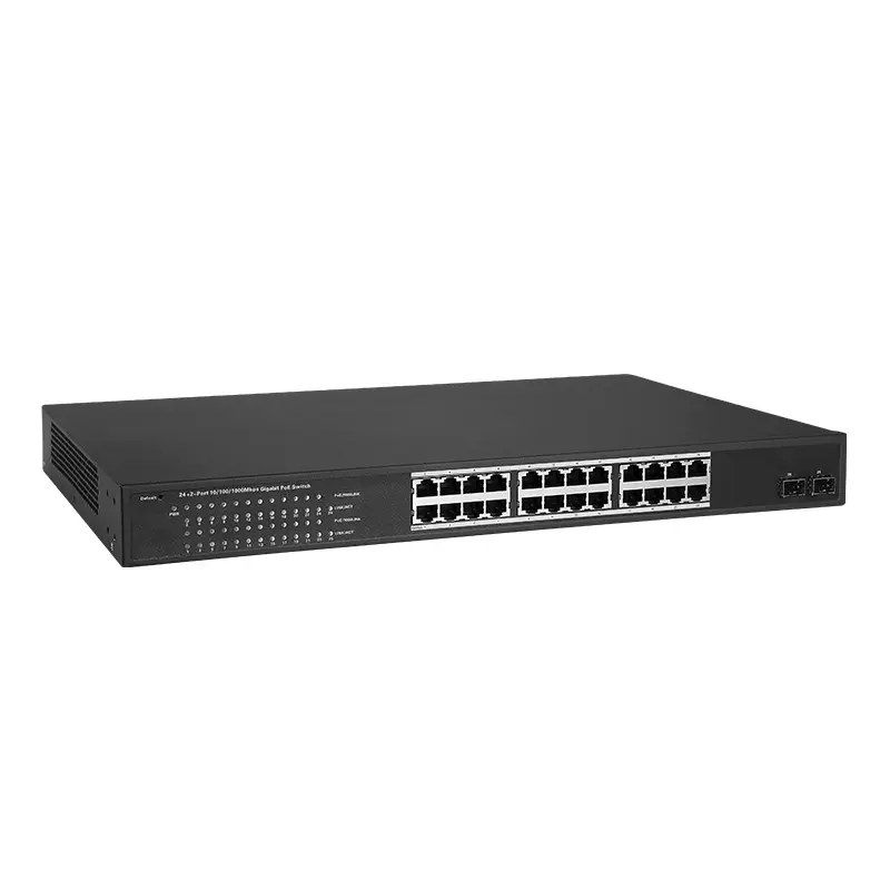 مفتاح واي فاي ذكي عالي السرعة جيجا بايت RJ45 منافذ مفتاح poe 24port POE Ethernet