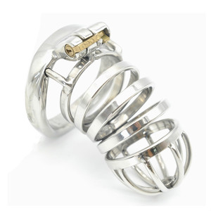 Высококачественное устройство для мужского целомудия из нержавеющей стали, клетка для связывания члена, замок для пениса, антимастурбационные секс-игрушки для мужчин - Product Image 2