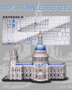 Piececool St. <span class=keywords><strong>Paul</strong></span>'s Cathedral 3D-Metallpuzzle, DIY-Architekturmodell, modern, traditionell, 4 Sterne, Sammlerstück, Geschenk für Erwachsene und Kinder - Product Image 3