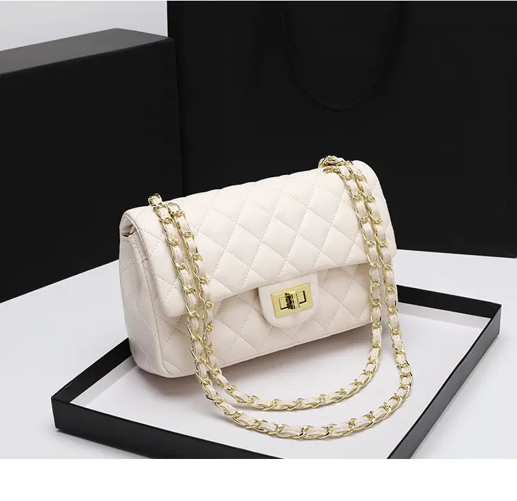1:1 handbags luxury Leather designer chain black bags women's branded handbags ladies shoulder handbags women bags famous brands