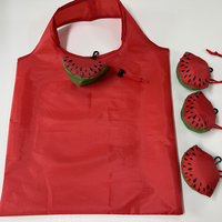 Sac de courses pliable promotionnel personnalisé en forme de pastèque, écologique, réutilisable, robuste, pour le stockage des fruits, cadeau, recyclable