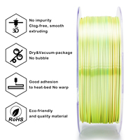 ZIRO 3D Gradient Triple Couleur Filament Shimmer Pla 3d Imprimante 1.75mm Soie 3d Matériel D'impression pour 3D Prints Tiges En Plastique
