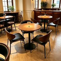 Combinaison table et chaises de restaurant de style western américain moderne, pour restaurant, bar, café, hôtel.