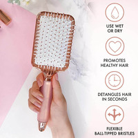 Brosse coussin à cheveux en Nylon, pour onduler les cheveux, tampon de coiffure avec Logo personnalisé, pour lissage et massage du cuir chevelu, à usage domestique