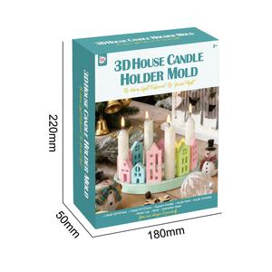 Support de bougie rotatif chic fait main en forme de <span class=keywords><strong>maison</strong></span> creuse pour centres de table de ferme et tables basses, avec moule en silicone - Product Image 4