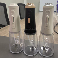 Irrigador Bucal Eléctrico Inteligente Portátil, Limpiador Dental con 4 Boquillas y 3 Modos, Irrigador Dental Recargable