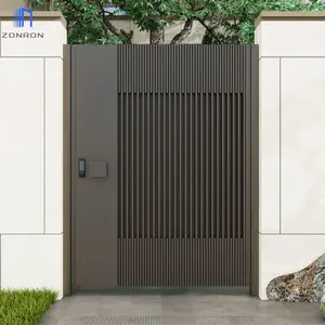 Zonron Modern Hot Selling Made in China Villa Door Louver Design Gate porta automatica