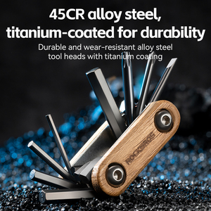 <span class=keywords><strong>ROCKBROS</strong></span> 8合1自行车多功能工具包多工具轮胎修理工具套装便携式多类型通用自行车工具套装 - Product Image 4